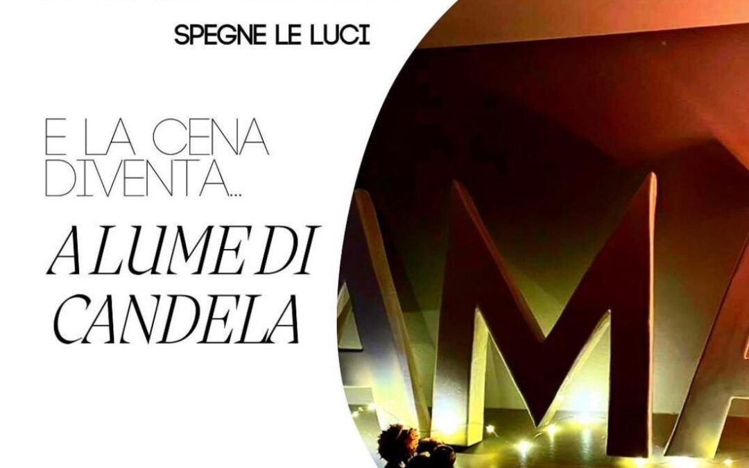 Cena a lume di candela tutti i giovedì